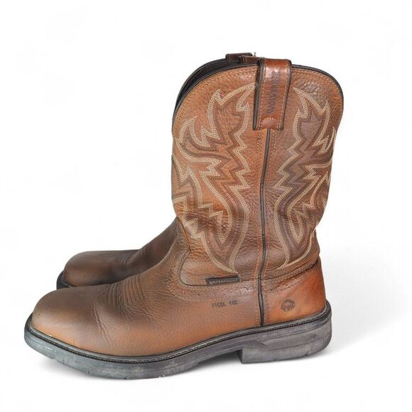 Wolverine Rancher Steel Toe Wellington Work Boots Brown W080150 Men's 12M - Picture 2 of 12